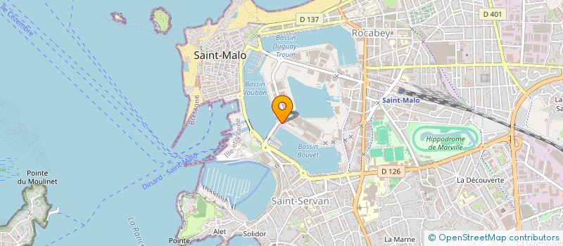 localisation de l'entreprise ETABLISSEMENTS OLLIVIER à SAINT-MALO
