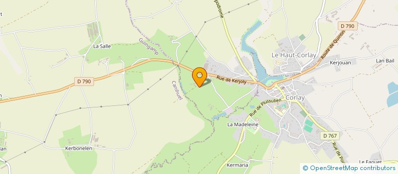 localisation de l'entreprise ETABLISSEMENTS OLLIVRIN à LE HAUT-CORLAY