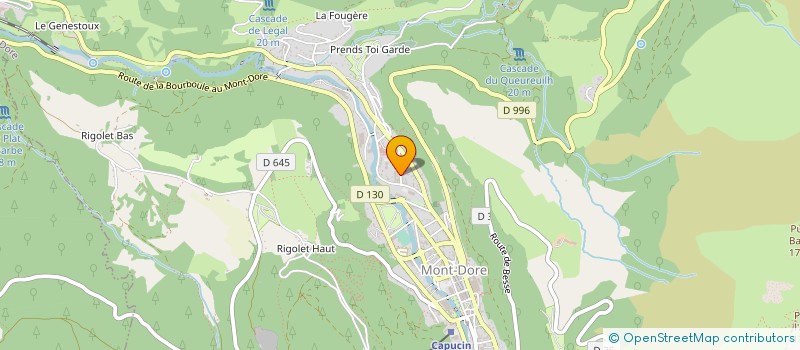 localisation de l'entreprise ETABLISSEMENTS ONDET ET FILS à MONT-DORE