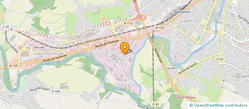 localisation de l'entreprise ETABLISSEMENTS ORDON  CASTRES