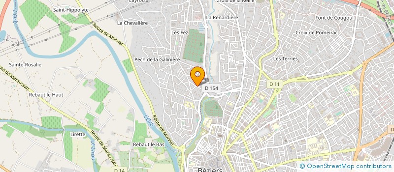 localisation de l'entreprise ETABLISSEMENTS ORTIZ MICHEL à BEZIERS