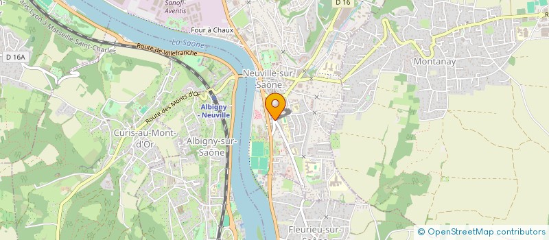 localisation de l'entreprise ETABLISSEMENTS OUILLON SARL  NEUVILLE-SUR-SAONE