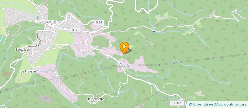 localisation de l'entreprise ETABLISSEMENTS OULES ET FABRE à LACROUZETTE
