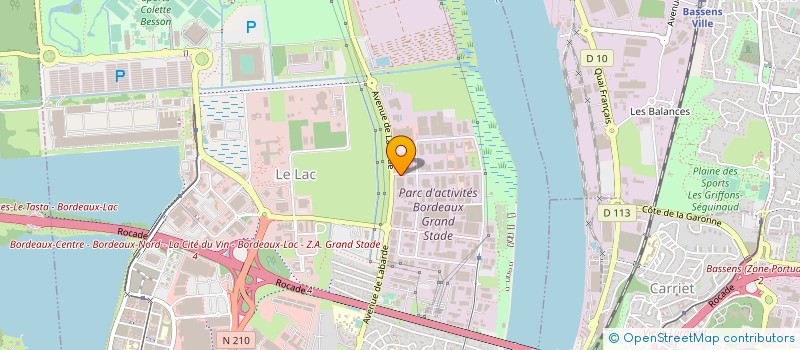 localisation de l'entreprise ETABLISSEMENTS P BRODUT à BORDEAUX