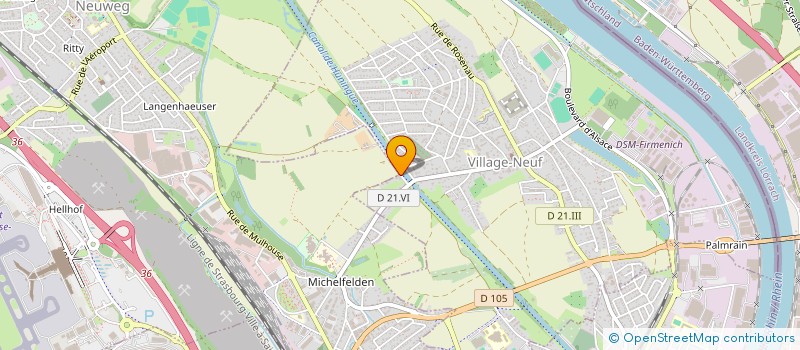 localisation de l'entreprise ETABLISSEMENTS P.E.S.  VILLAGE-NEUF