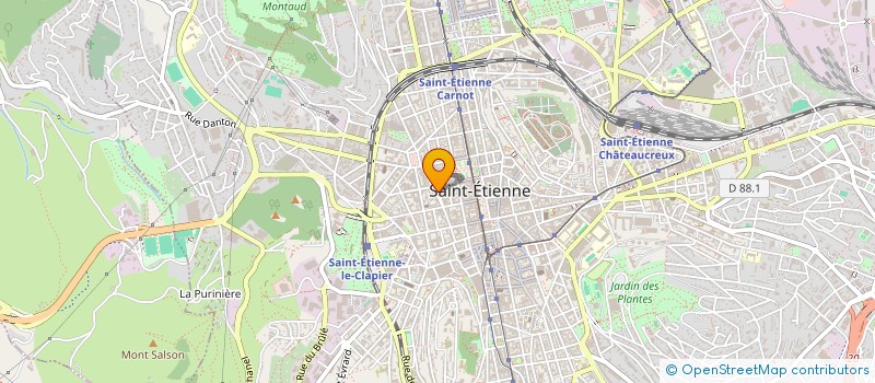 localisation de l'entreprise ETABLISSEMENTS P. FAURE PERE ET FILS à SAINT-ETIENNE