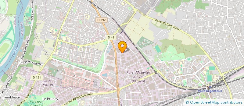 localisation de l'entreprise ETABLISSEMENTS P P K  ARGENTEUIL