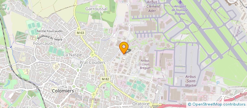 localisation de l'entreprise ETABLISSEMENTS P. QUEUTELOT à COLOMIERS