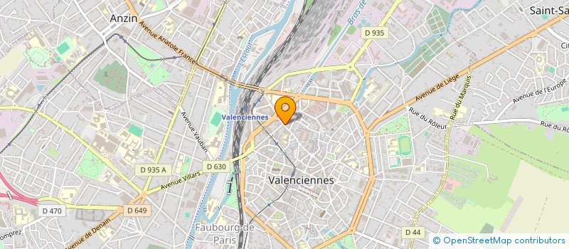 localisation de l'entreprise ETABLISSEMENTS PACCARD à VALENCIENNES