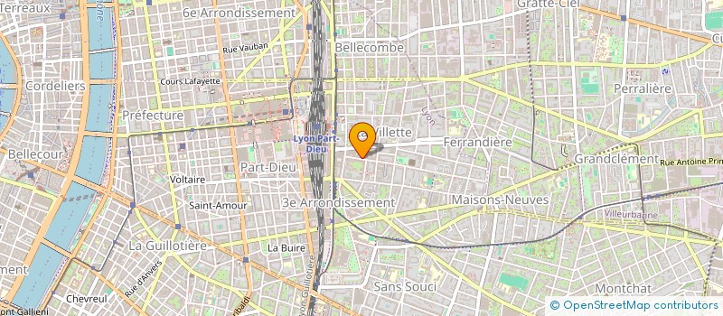 localisation de l'entreprise ETABLISSEMENTS PADET à LYON