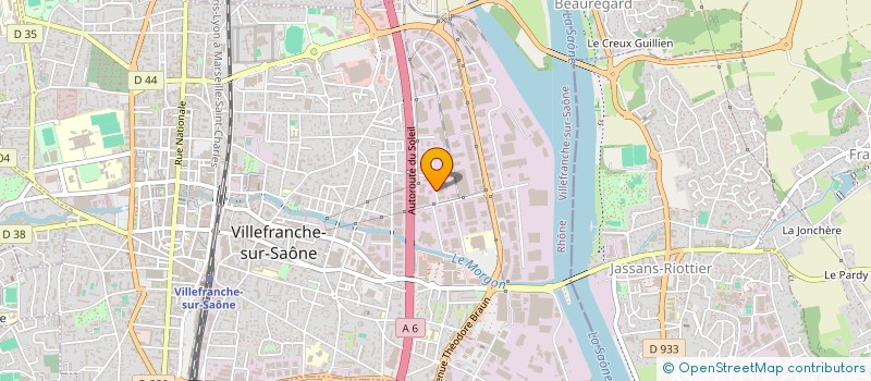 localisation de l'entreprise ETABLISSEMENTS PAGE ET CIE à VILLEFRANCHE-SUR-SAONE