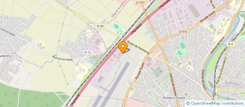 localisation de l'entreprise ETABLISSEMENTS PAGERIE à POITIERS