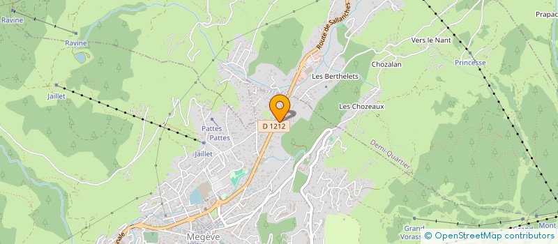 localisation de l'entreprise ETABLISSEMENTS PAIANI à MEGEVE