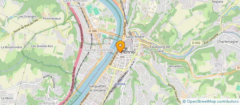 localisation de l'entreprise ETABLISSEMENTS PAILLARET ET FILS à VIENNE