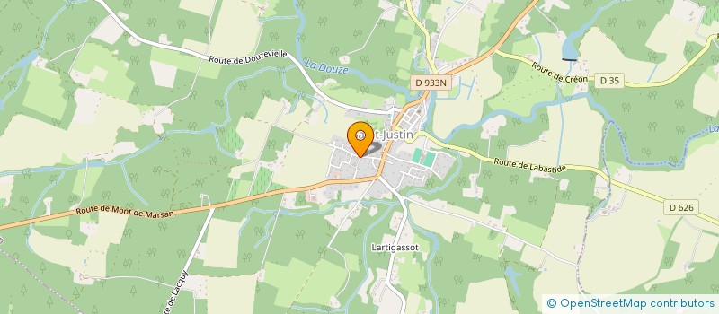 localisation de l'entreprise ETABLISSEMENTS PAILLAUGUE ET FILS à SAINT-JUSTIN