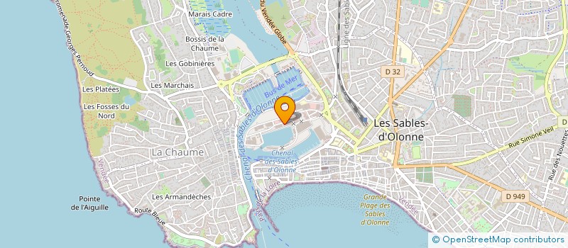 localisation de l'entreprise ETABLISSEMENTS PAJAROLA ET COMPAGNIE à LES SABLES D'OLONNE