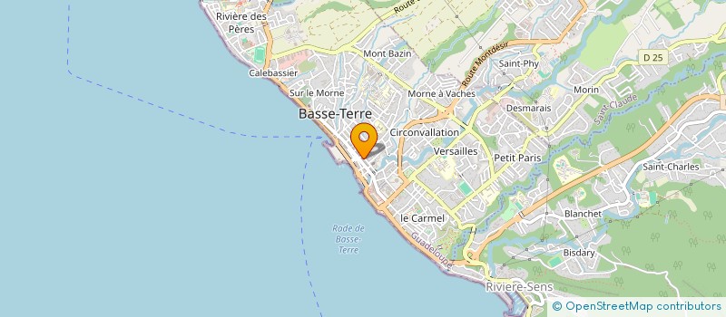localisation de l'entreprise ETABLISSEMENTS PALMONT ET FILS à BASSE-TERRE