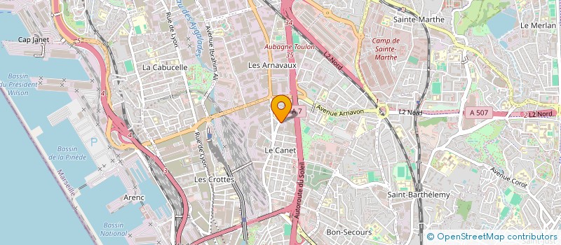 localisation de l'entreprise ETABLISSEMENTS PAOLI à MARSEILLE