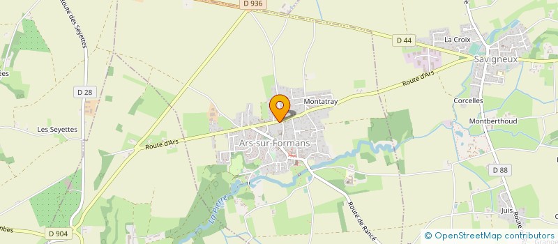 localisation de l'entreprise ETABLISSEMENTS PATUREL PERE ET FILS à ARS-SUR-FORMANS