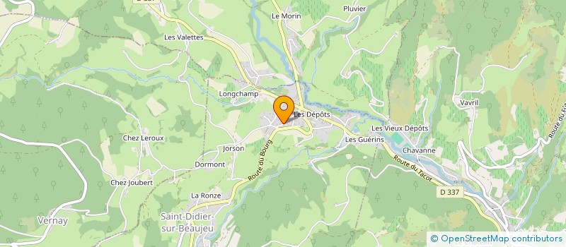 localisation de l'entreprise ETABLISSEMENTS PAUL BUTTY  SAINT-DIDIER-SUR-BEAUJEU