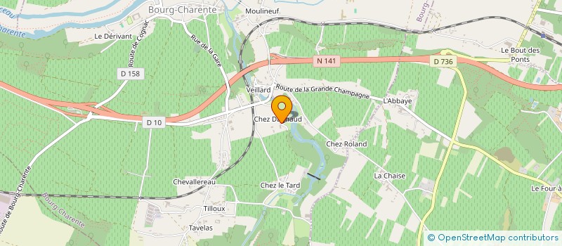 localisation de l'entreprise ETABLISSEMENTS PAUTIER ET COMPAGNIE à BOURG-CHARENTE