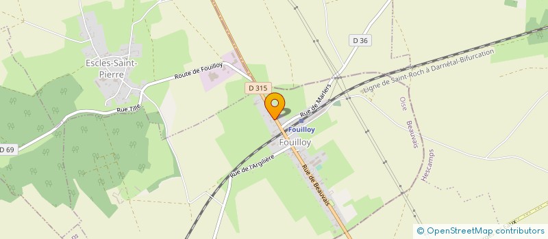 localisation de l'entreprise ETABLISSEMENTS PECOURT  FOUILLOY