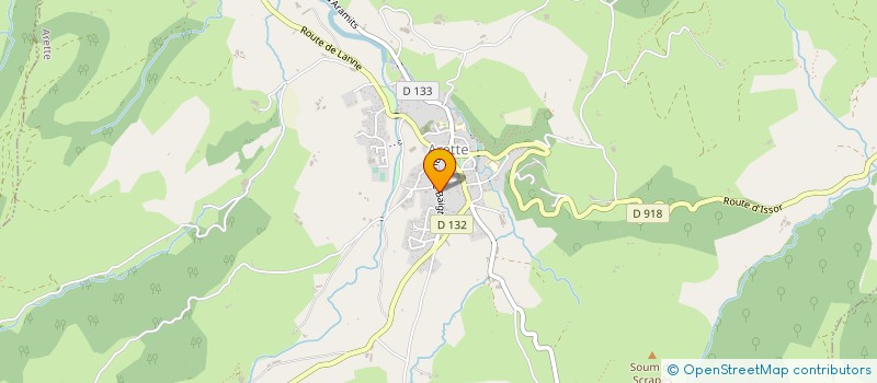 localisation de l'entreprise ETABLISSEMENTS PEE LABORDE à ARETTE