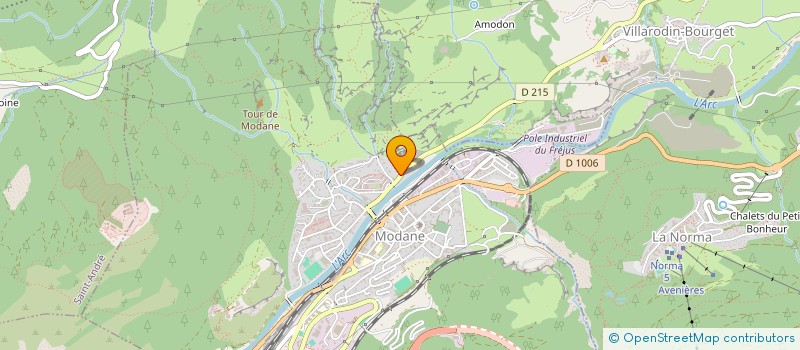 localisation de l'entreprise ETABLISSEMENTS PELLEREY FRERES à MODANE