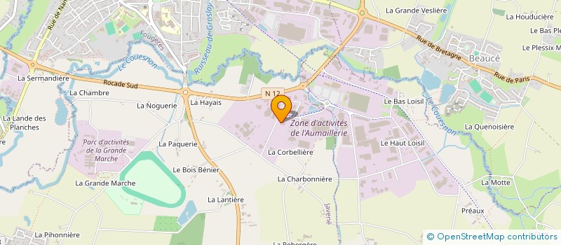 localisation de l'entreprise ETABLISSEMENTS PELTIER à JAVENE
