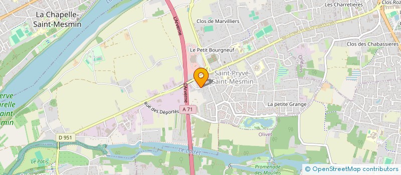 localisation de l'entreprise ETABLISSEMENTS PERDOUX à SAINT-PRYVE-SAINT-MESMIN
