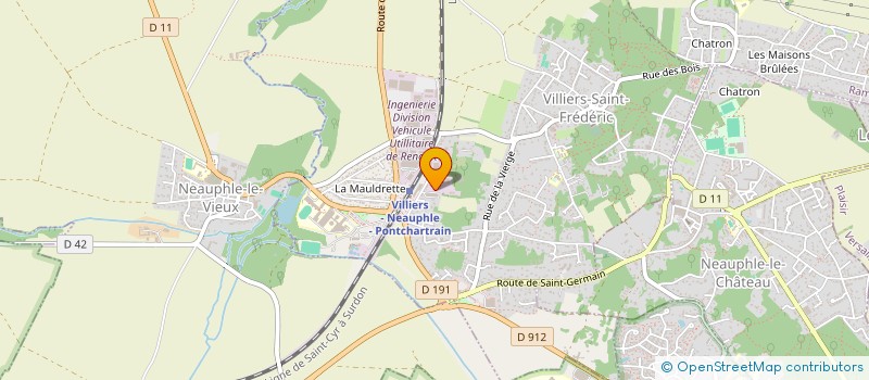 localisation de l'entreprise ETABLISSEMENTS PEREIRA à VILLIERS-SAINT-FREDERIC