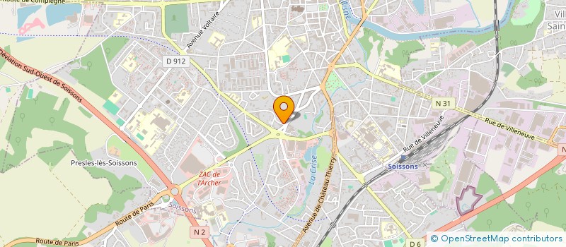 localisation de l'entreprise ETABLISSEMENTS PEREIRA ET FILS à SOISSONS