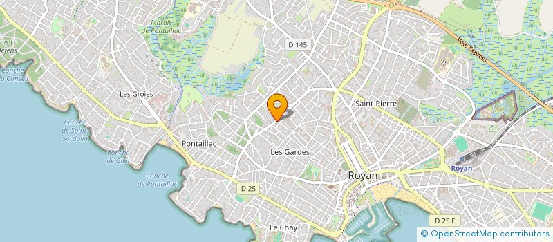localisation de l'entreprise ETABLISSEMENTS PERGAY ET COMPAGNIE à ROYAN