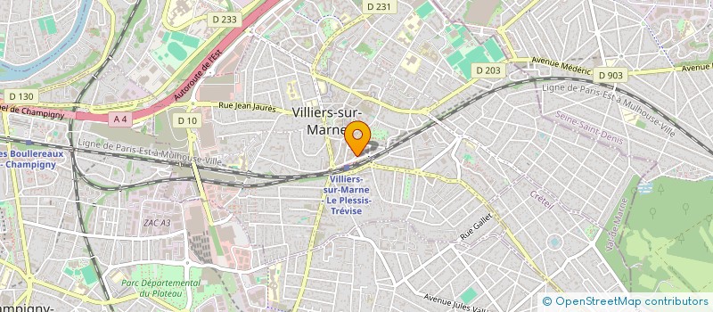 localisation de l'entreprise ETABLISSEMENTS PERINA à VILLIERS-SUR-MARNE