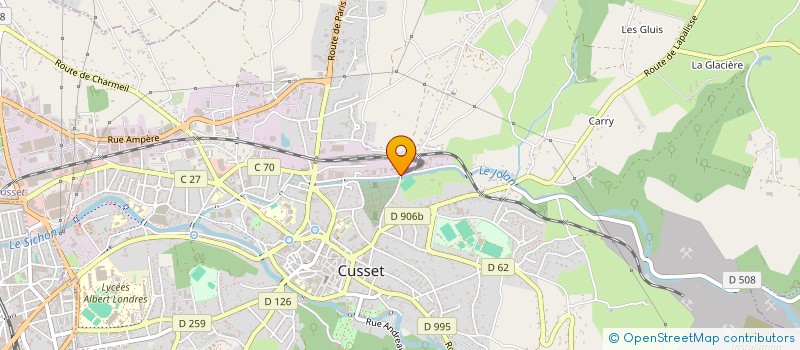 localisation de l'entreprise ETABLISSEMENTS PERREIN à CUSSET