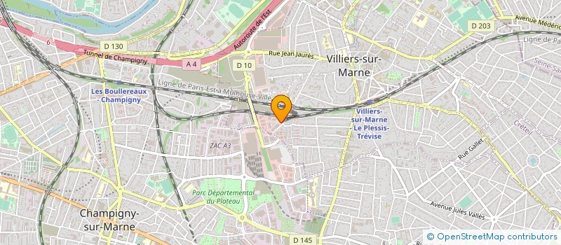localisation de l'entreprise ETABLISSEMENTS PERRET à VILLIERS-SUR-MARNE