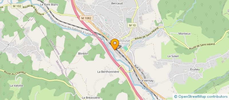 localisation de l'entreprise ETABLISSEMENTS PERRIN à LA FOUILLOUSE