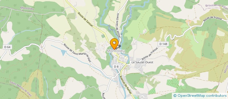 localisation de l'entreprise ETABLISSEMENTS PEVERE à MONTOLIEU