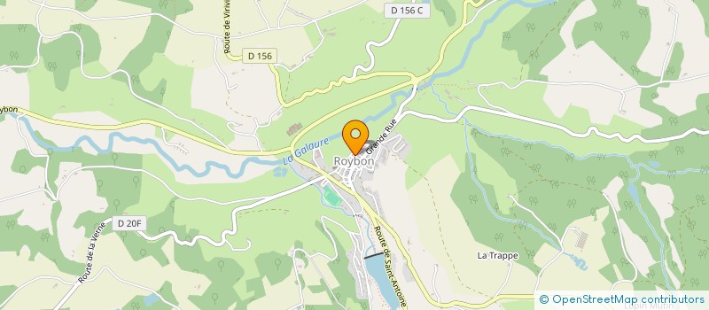 localisation de l'entreprise ETABLISSEMENTS PEYRAVERNEY CADOT à ROYBON