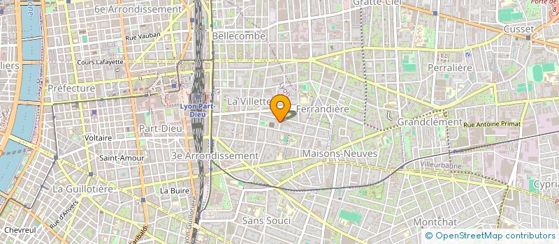 localisation de l'entreprise ETABLISSEMENTS PEYRON à LYON