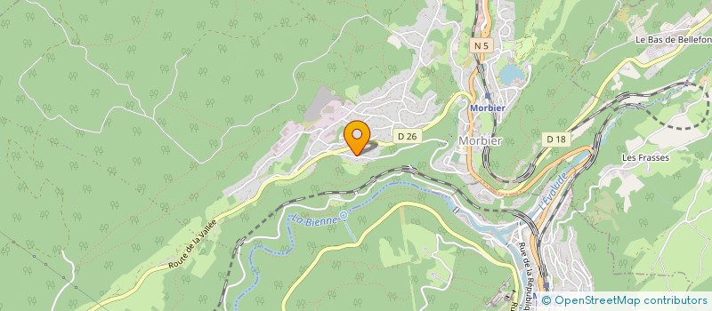 localisation de l'entreprise ETABLISSEMENTS PH. GUEX ET FILS à MORBIER