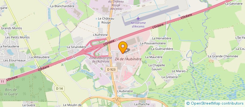 localisation de l'entreprise ETABLISSEMENTS PHELIPPEAU à ANCENIS-SAINT-GEREON