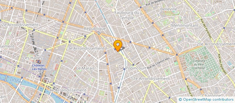 localisation de l'entreprise ETABLISSEMENTS PHILIPPE MEUNIER  PARIS