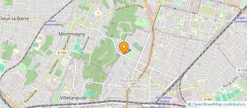 localisation de l'entreprise ETABLISSEMENTS PHILIS SARL à PIERREFITTE-SUR-SEINE