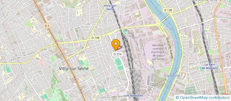 localisation de l'entreprise ETABLISSEMENTS PIARD PERE ET FILS  VITRY-SUR-SEINE