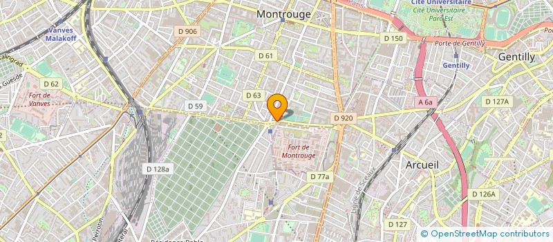 localisation de l'entreprise ETABLISSEMENTS PICARD à MONTROUGE