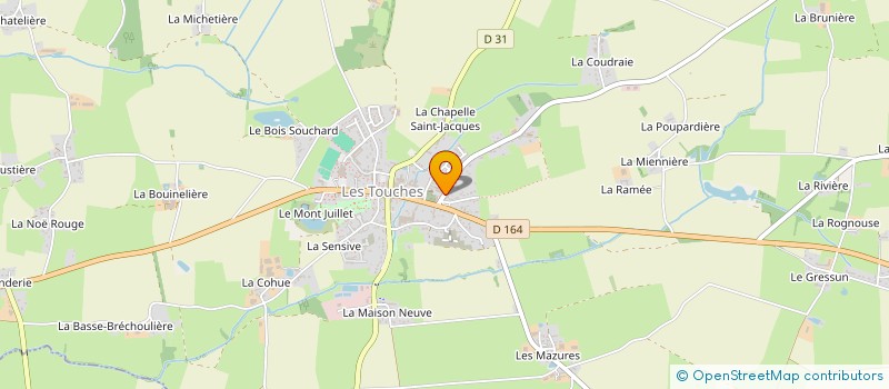 localisation de l'entreprise ETABLISSEMENTS PICAUD à LES TOUCHES