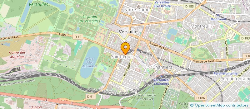 localisation de l'entreprise ETABLISSEMENTS PICHARD ET COMPAGNIE à VERSAILLES