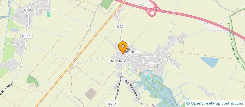localisation de l'entreprise ETABLISSEMENTS PICORON à DOIX LES FONTAINES