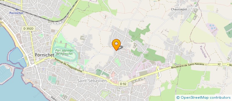 localisation de l'entreprise ETABLISSEMENTS PIED ET PERRAUD à PORNICHET